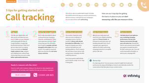 Cheat sheet: 5 tips for getting started with call tracking