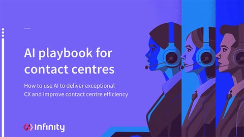AI playbook for contact centers - cover