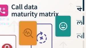 Call data maturity model | Landing page