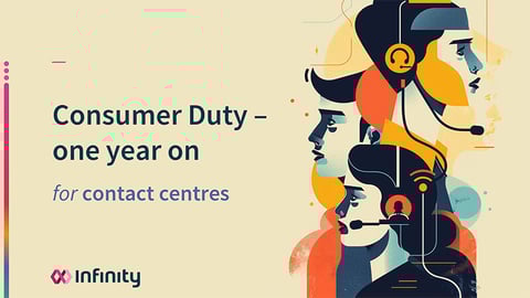 Consumer Duty - one year on for contact centers - cover
