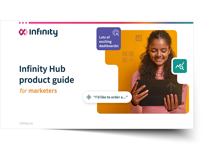 Cover Image: Infinity Hub product guide for marketers