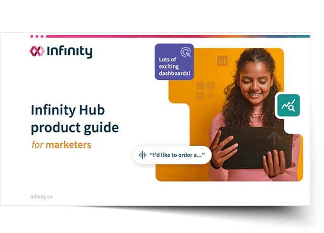 Cover Image: Infinity Hub product guide for marketers