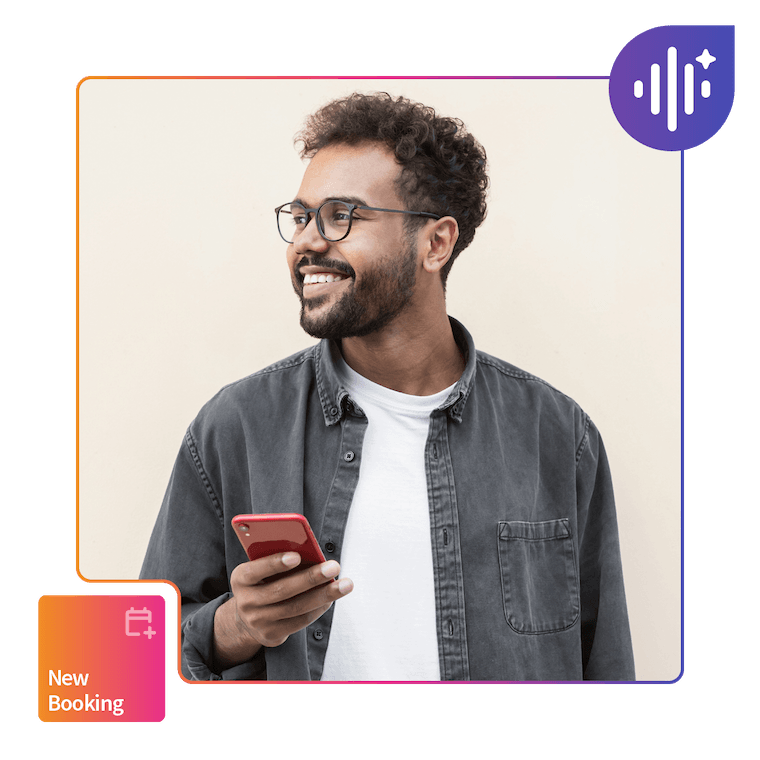 person-making-booking-via-phone-call-and-smart-voice